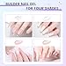 60g Pink Hard Gel for Nails - Builder Gel Durable Strong Long-lasting 3D Sculpting Nail Extension for Nail Art Design 2.1oz