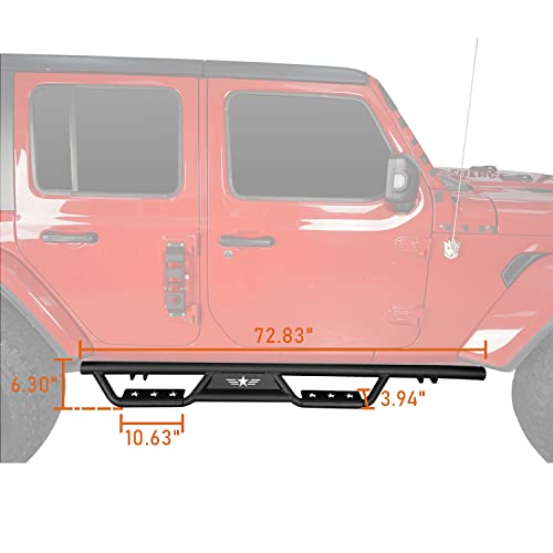 Estribos Laterales para Jeep Wrangler JL Unlimited 2018-2026 miniatura 3