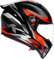 AGV K1 S Fastlap Helm, schwarz/grau/rot, S (55/56) – Ansicht 6
