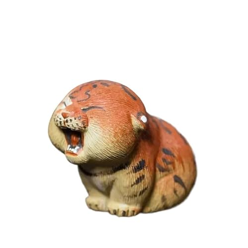 Huffa Tiger Chinese Zodiac Statue Ornaments Purple Clay Tea Pet Handmade Sculpture Figurine Crafts Set Decoration