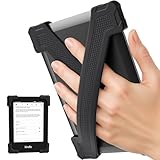ELETIUO Silikon-Handschlaufe für Kindle 17,3 - 17,8 cm (7 Zoll) (Oasis, Paperwhite, Signature Edition) und Kobos, bequemer Lesegriff für Bett/Reisen, groß, Schwarz, 2 Stück