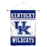 College Flags & Banners Co. ケンタッキー ワイルドキャッツ 窓 壁 バナー 吊り下げフラッグ 吸盤付き