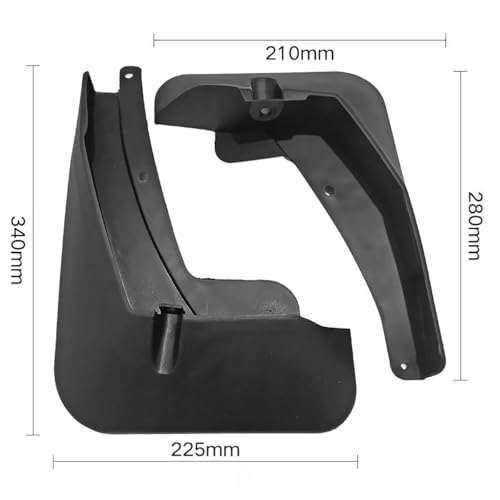 Faldillas para salpicaduras de vehículos Volkswagen Tiguan L con protección anti-impactos. 5