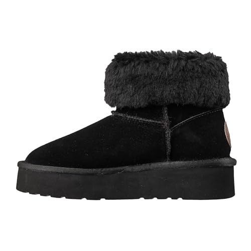 Lamo Women's Amari Platform Boots - Stylish Suede with Faux Fur Lining, Australian Sheepskin Insole, NeverWet Technology, and 1.5" Rubberlon Outsole - Premium Winter Footwear3