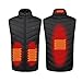 XXHL Gilet Chauffant, Veste Chauffante Électrique USB Double Contrôle Réglage Température et 4/9/11 Zones Fièvre avec 3 Niveaux Réglages de Chaleur, pour Camping,Four Pieces of Heat,XXL