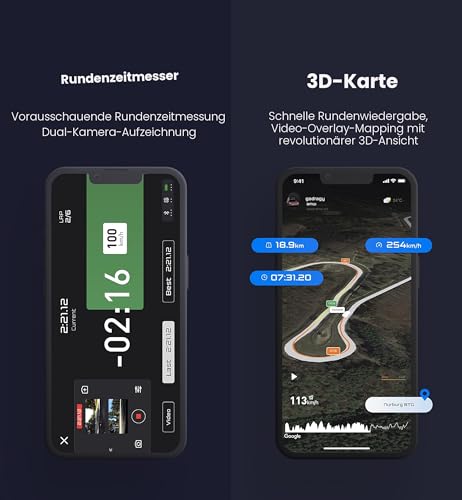 Neues GPS-basiertes Leistungsmessgerät, bis zu 25 Hz GPS-Rundentimer, Motorrad-Video-Overlay, verbessertes UBLOX-Hochleistungs-Modul der 10. Generation, USB-Typ-C-Ladeanschluss (DRG70-C)