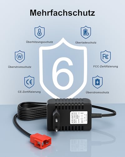 12V Batterieladegerät für Elektrofahrzeuge Ladegerät Kompatibel mit BMX X6, Kid TRAX GMC, Wal-Mart, Moto ATV Quad