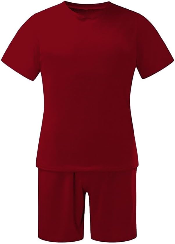 Men's Shirt and Shorts Set 2 Piece Outfits Fashion Summer Tracksuits Casual Sportwear Set - Image 4