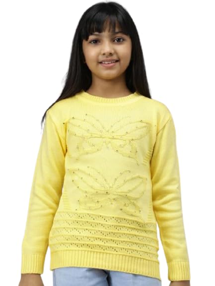 swellswag Full Sleeve Winter Sweater for Girls – Soft Woolen Pullover (Pack of 1)-picture-8