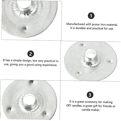 Dispositivo para centrar mechas de vela base de hierro miniatura 7