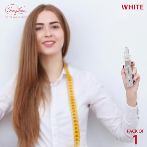 Sewphee Washable Fabric Marker for Sewing [1PC] – Sewing Chalk Marker for Detailed Markup – Ergonomic Tailors Chalk Fabric Markers – Sewing Supplies and Accessories (White) - Thumbnail 4