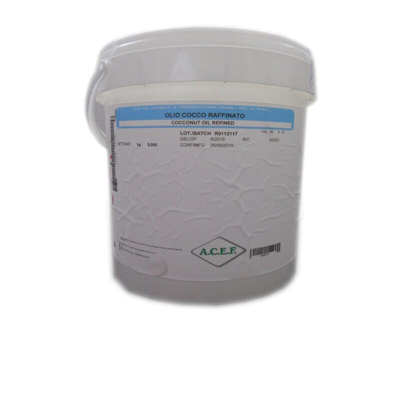 OLIO DI COCCO RAFFINATO 5 KG PER MASSAGGI CORPO E CAPELLI P.C.M.