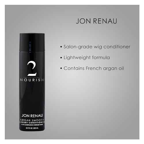 Jon Renau Argan Smooth Luxury Conditioner for Human Hair Wigs, 8.5 Ounce - Image 3