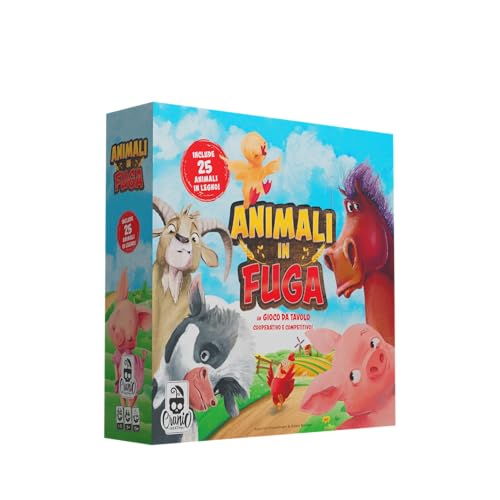 Cranio Creations – Animali In Fuga - Non Far Scappare Gli Animali Della Fattoria – 1-5 Giocatori -15 Min – Gioco Per Bambini – Età 3+ - Edizione in Lingua Italiana
