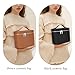 IEMIEBOAMGNOY Leather Make Up Bags With Compartments, Brown travel Cosmetic Bags for Women, Parallel Makeup Travel Bags Organizer Equipped With a Detachable Divider