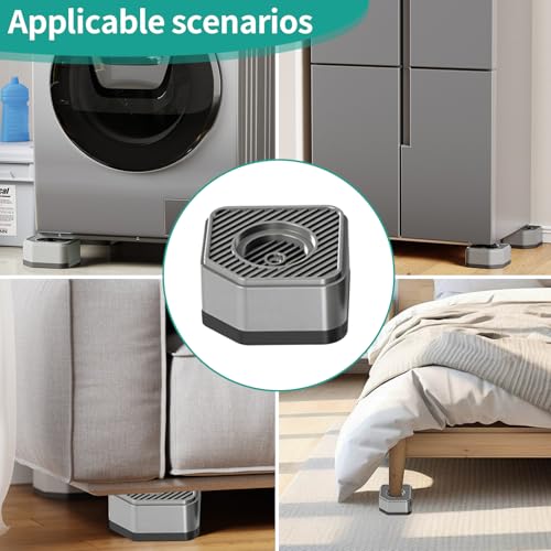 Waschmaschine Schwingungsdämpfer, 4 Stück Waschmaschine Vibrationsdämpfer Waschmaschinen füße Waschmaschinen und Trockner Untergestell Unterlage für Kühlschrank Sofa