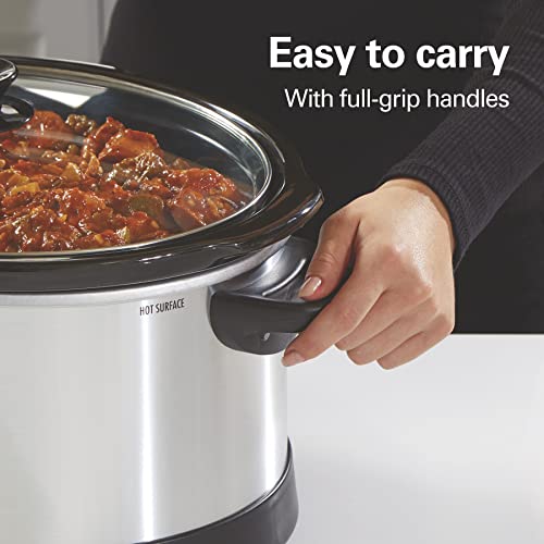 Hamilton Beach 8-Quart Programmable Slow Cooker with Dishwasher-Safe Crock and Lid