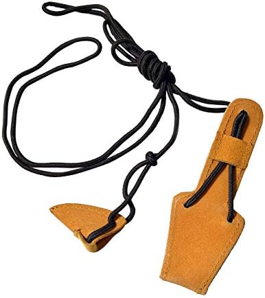 UNIVERSE ARCHERY Leather Bow Stringer | Archery Bowstring Tool Rope Traditional Long Bow Stringer | High-Grade Leather Bow Stringer (Dark Brown Leather & TAN Suede)
