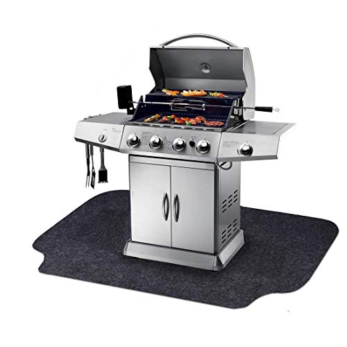 Gas Grill Mat,BBQ Grilling Gear for Gas/Absorbent Grill Pad Lightweight Washable