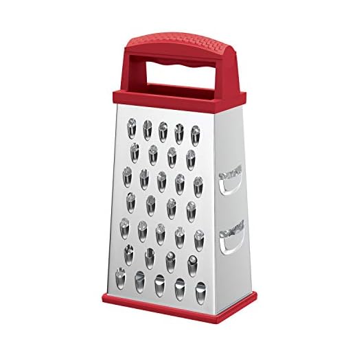 Ralador com 4 Faces de 6'' Vermelho, Prp5319-Vm, Euro Home