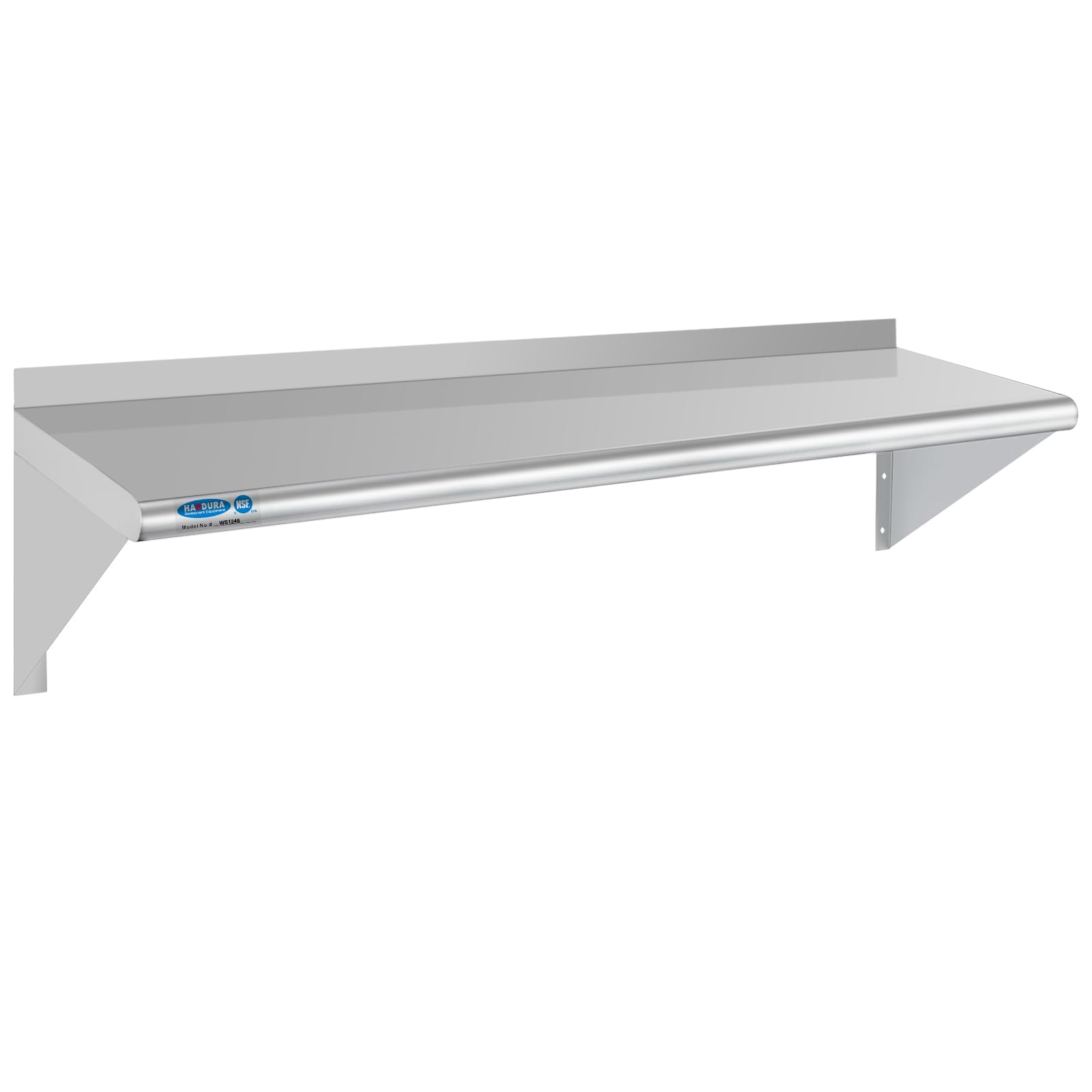 HARDURA Stainless Steel Shelf 12" x 48", 250lb Commercial
