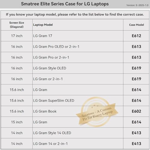 Smatree 17 inch Laptop Sleeve for LG gram 17, LG Protective Laptop Case with Accessory Pocket, YKK Zipper, Patented Shockproof Design (E612)2