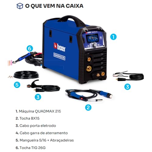 Quadmax215bv Multi-processo 215a 220v Boxer