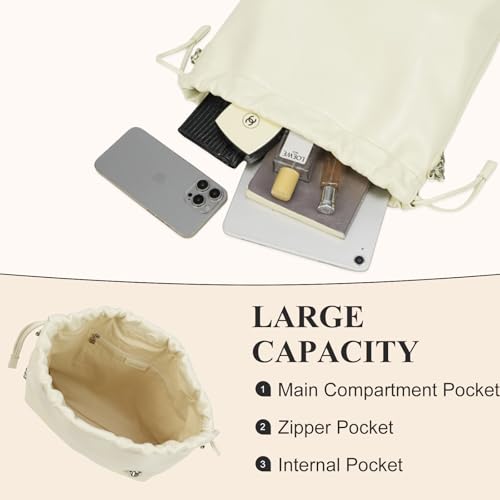 Image of LA FESTIN Genuine Leather Hobo Bag for Women Designer Crossbody Bags Trendy