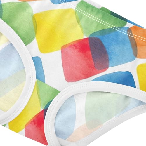 Fancy Toddler Girls Underwear 2t Cotton Girl Panties Cute Colorful Vibrant Slices Yellow Blue Briefs Kids Undies4