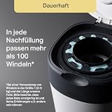 Tommee Tippee Poubelle à Couches Avancée Twist & Click Starter-Set, 1x Lot de 6 Recharges avec un film multicouche antibactérien, Blanc (l'emballage peut varier) - 8