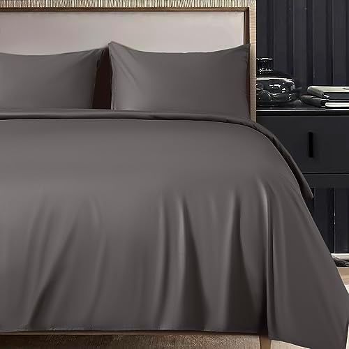 Grey Cotton Rich Queen Bed Xl Fitted Sheets