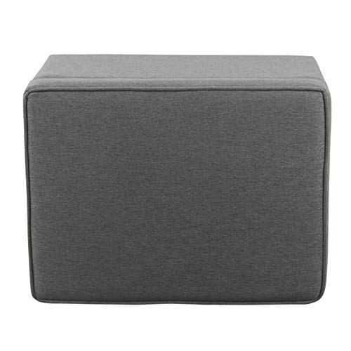 Image of HomePop 24 inch Storage Ottoman - Gray