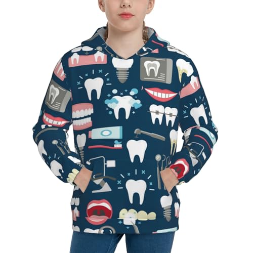 Dino on a Skateboard Surf Kid Hoodies Boys Sweatshirts Girls Pullover with Pocket