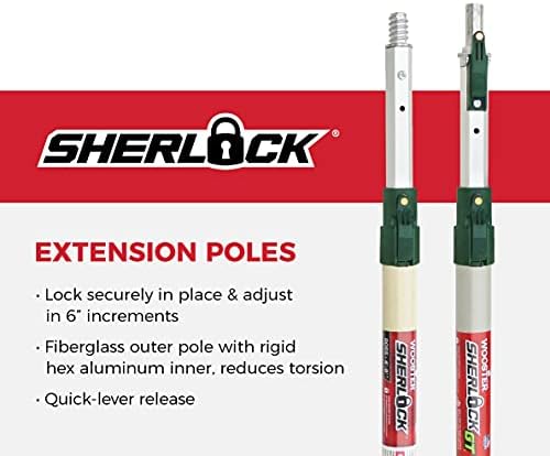 Wooster Brush SR055 Sherlock Extension Pole, Beige/Green, 4 Foot image 4