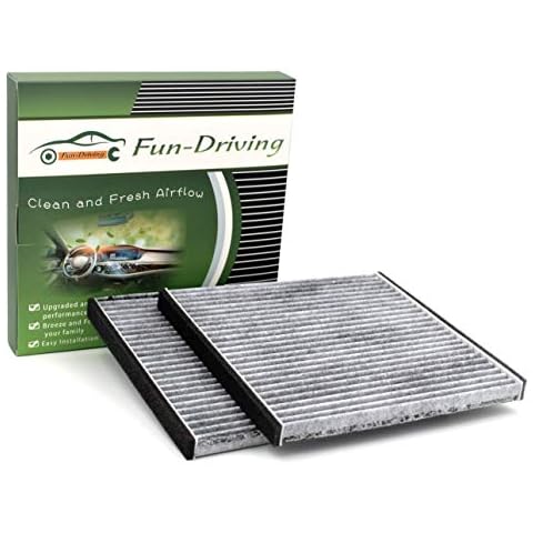 FUN-DRIVING 2 Pack FD132 Cabin Air Filter Compatible with Avalon/Camry/Solara/Sienna/RX350/RX400h/ES330/GX470,Replacement for CP132,CF10132,87139-06030 Cover