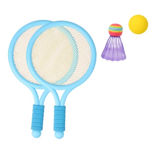 Mikinona 1Set Badminton Racket Set Lightweight Outdoor Sports for Boys Includes Rackets Shuttlecocks Durable Eye Catching Design for School Playtime Activities