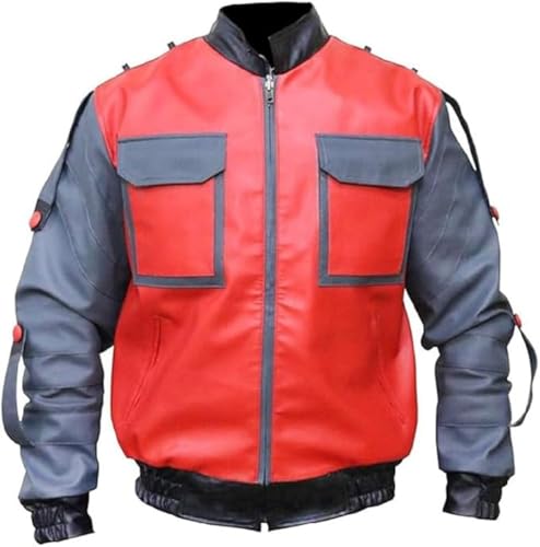 Veste en similicuir pour homme Mcfly Marty noire casual