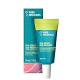 Good Molecules 10% Azelaic Acid Treatment for Face – Soothing Formula for Facial Redness & Uneven Tone – Brightens Dark Spots & Refines Texture – Vegan & Fragrance-Free Skincare (30ml / 1.01 fl oz.)