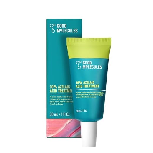 Good Molecules 10% Azelaic Acid Treatment for Face – Blurs Facial Redness & Evens Skin Tone – Brightens the Look of Dark Spots & Refines Texture – Vegan & Fragrance-Free Skincare (30ml / 1.01 fl oz.)