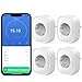 Produktbild GHome Smart Intelligente Steckdose, Smart Alexa-Stecker, kompatibel mit Alexa Google Home, Fernbedienung per App, misst den Energieverbrauch, Sprachsteuerung, nur 2,4 GHz WLAN, 4 Stück, Weiß
