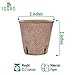 Comfecto 100 Pcs Biodegradable Peat Pots for Seedlings, 3 Inch Round Easy Transplant Seed Planter with Label Markers, 4 Drain Holes to Prevent Root Shock