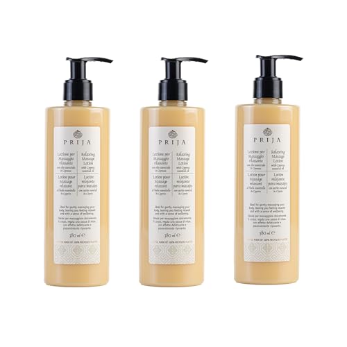 Prija Relaxing Massage Lotion with Cypress 3X 380 ml Wellness Spa Hotel