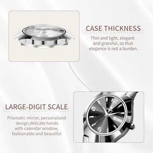 Image of OLEVS Watch Women Luxury Stainless Steel Small Wrist Dress Waterproof Analog
