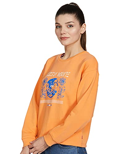 Image of Levi's Women's Cotton Hooded Neck Sweatshirt