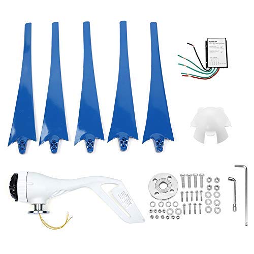 HotWind Turbines Genertor,4000W 12V/24V 5 Bldes HorizontlWind GenertorWith ControllerWindmill Energy Turbines Chrge (12v)
