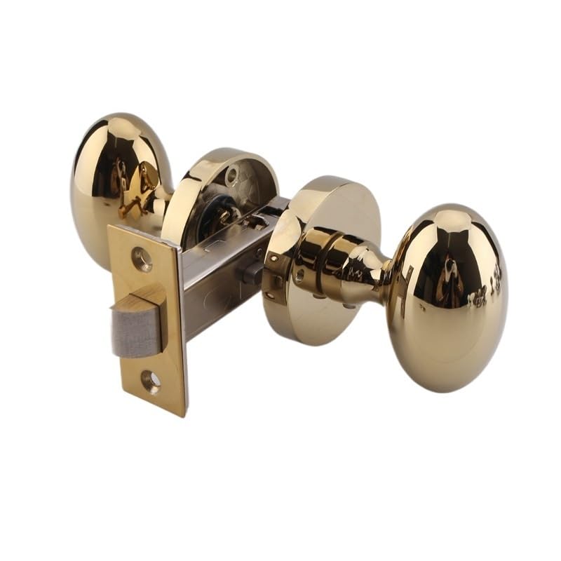 Poignée en PVD brillant bronze jaune pour porte de chambre chic