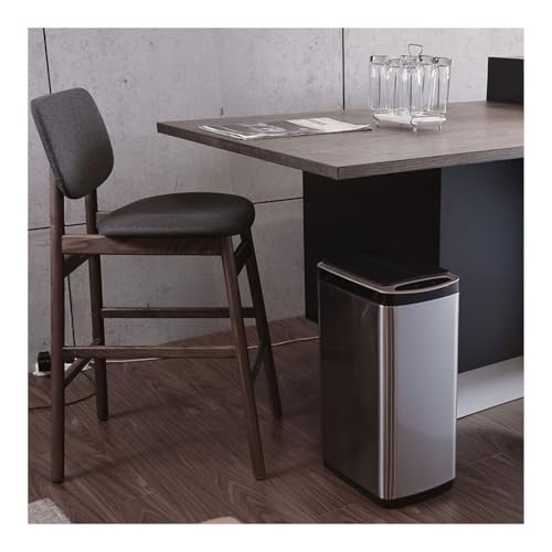 Basurero inteligente 30L con tapa plateado miniatura 5