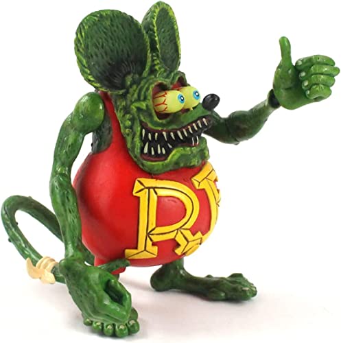 Mkjinmei Ratfink Model Toys, Joint Movable Dolls Games Pvc Action Figure Rat Fink Mouse Collectible Model Toy Figure Birthday Gifts 12 Cm #TOP2