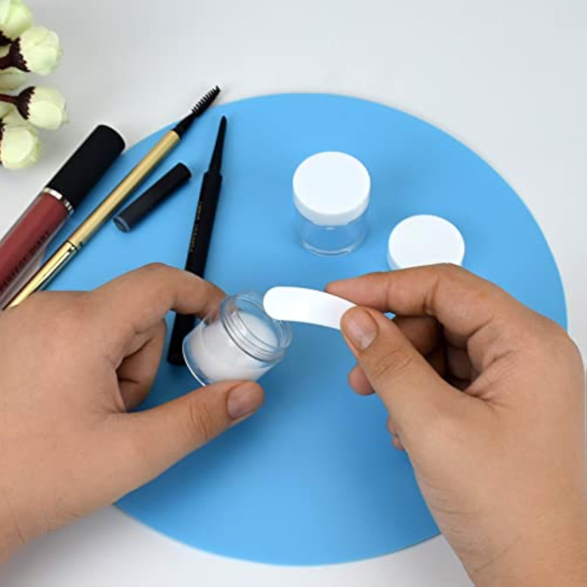 12 Pcs Empty Cosmetic Jars with Spatula for Travel