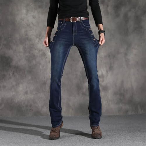 Men Boot Cut Flared Jeans Vintage Stretch Regular Fit Jeans Casual Bootcut Jeans3